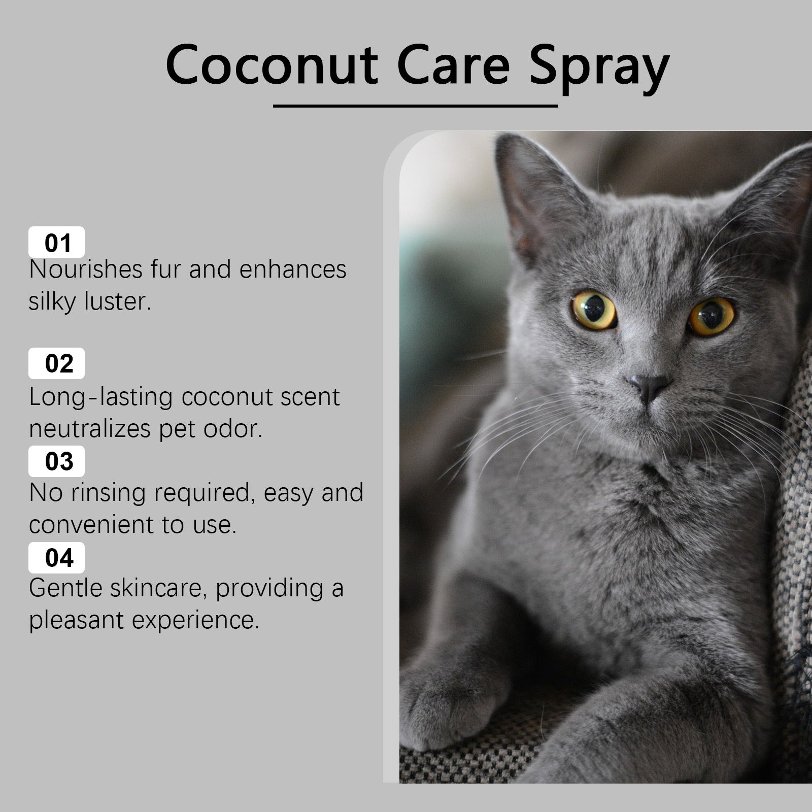 Dog Detangling Spray with Coconut Scent